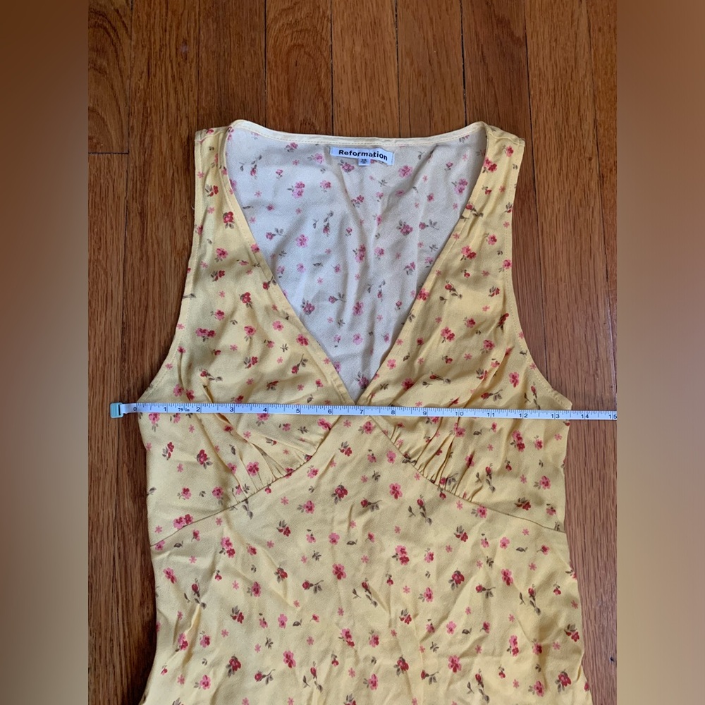 Reformation Calix Floral Print Minidress size XS EUC - Picture 11 of 11